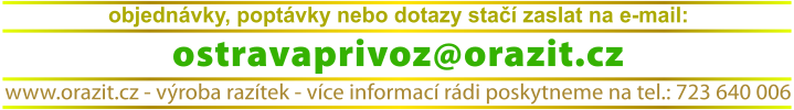 razítka Moravská Ostrava Přívoz - výroba razítek