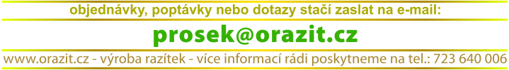 razítka Praha 9 - Prosek (Metro C) - výroba razítek